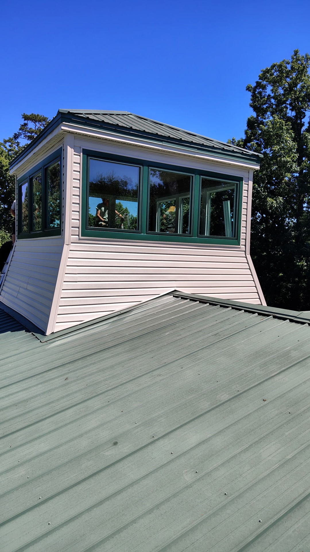 Dormer rebuild — new siding & windows